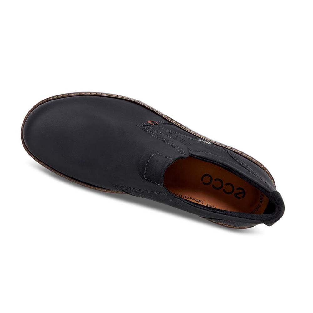 Ecco Turn Slip-on Fritidssko Herre Svarte | NO 503RVD